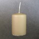 6cm x 4cm Small Pillar Candles - Linen /  Dark Sand